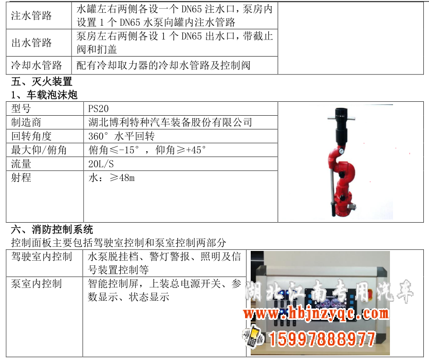 江西五十鈴國六水罐消防車